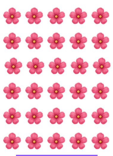 Adesivo flores Cartela 10x13,85cm