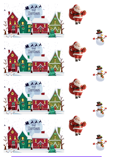 Adesivo natal  Cartela 10x13,85